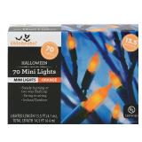 2pk Halloween 70ct Mini Lights, Orange AZ14