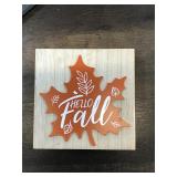 7X7 Hello Fall Shadow Box AZ19