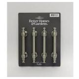 Kitchen Cabinet Pull in Satin Nickel 4-Pack A55