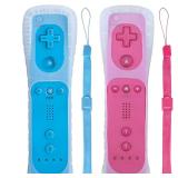 Tevodo Wii Remote Controller Blue And Pink A33