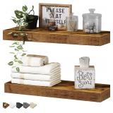 Bathroom Floating Shelves Rustic Brown A38