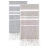 2pk JAYUNSHY 100% Cotton Beach Towel AZ26