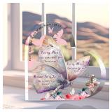 Acrylic Heart Plaques - Butterfly Poem  A95