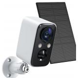 FOAOOD Solar Panel Security Cameras Wireless AZ12