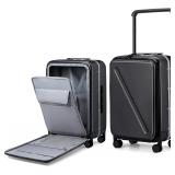 Mildada 20" Black Hardcase Luggage A109