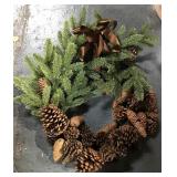 12" Christmas Wreath W/ Acorns A49