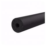 3/4" ID Seamless Black Rubber Pipe Insulation B58