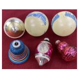 (6) Vintage Shiny Brite Ornaments