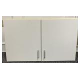 White Storage Cabinet 34"x13"x20 1/2" pressed