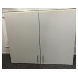 White Storage Cabinet 36"x13"x30", pressed wood