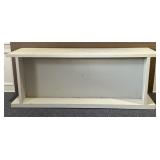 Display/Work Table on wheels 83"x28"x31 1/2", has