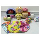 (11) Assorted stuffed animals and more, including