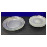 (8) Arcoroc  7 1/2" Round Fleur Dessert Plates