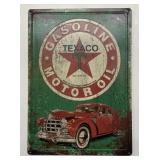 Texaco Gas & Motor Oil sign, reproduction,