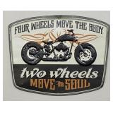 Motorcycle Metal Sign,  12ï¿½x9 1/2ï¿½, reproduction