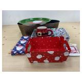 Assorted Christmas items including Gift Card