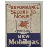 Mobilgas Metal sign 12 1/2ï¿½x16ï¿½, has a few dings,