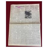 Greensboro Daily News July 4, 1945 Newspaper, as