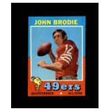 1971 Topps #100 John Brodie EX to EX-MT+