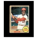 1968 Topps #520 Lou Brock P/F to GD+