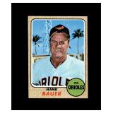 1968 Topps #513 Hank Bauer EX to EX-MT+