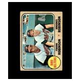 1968 Topps High #530 Robinson/Robinson VG