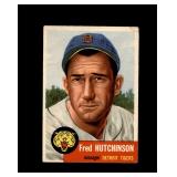 1953 Topps #72 Fred Hutchinson VG to VG-EX+