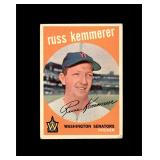 1959 Topps #191 Russ Kemmerer VG to VG-EX+