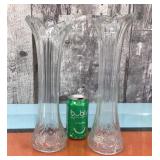 Tall glass vases