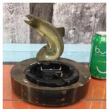 Chalk fish ashtray