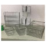 Wire baskets/storage (gray/silver)