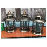 Metal hanging lanterns