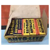 Box of vtg Auto-Lite spark plugs