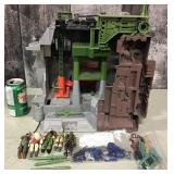 GI Joe Cobra Headquarters & action figures