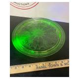 Uranium Glass Cake Plate