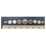 Silver Coin Bracelet