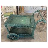 Vintage Wicker Cart