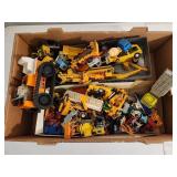 Box of Misc Vintage Metal Toys
