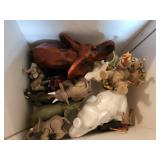 Box of Elephant Figurines