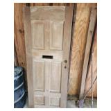 Wooden Door w/ Mail Slot