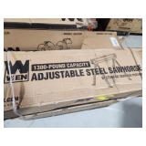 WEN 1300lb Adjustable Steel Sawhorse Set of 2