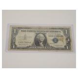 1957B US One Dollar Silver Certificate Currency