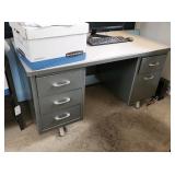 Metal 5 Drawer Desk