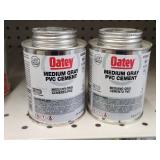 Oatey Medium Gray PVC Cement (2) 8oz