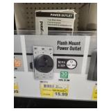 NEMA 6-30R Flush Mount 30A Power Outlet (2)