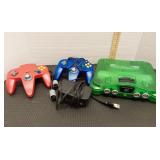 Nintendo 64 game system w/controllers. Tested,