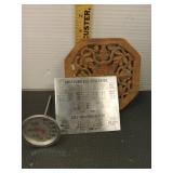 Wooden Hot Plate,Measure Equivalents,Meat