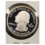 2011 Chickasaw Silver Proof Quarter