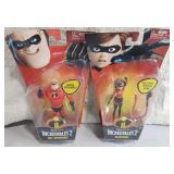 Pixar Mr Incredible and Elastigirl Poseable