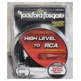 Rockford Fosgate RFI2SW High level to Rca Cable